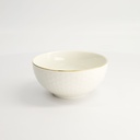Nippon White Gold Rim Bowl 15x7cm 550ml Star 6/36