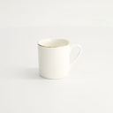 Nippon White Gold Rim Straight Cup Wave 100ml 6/60