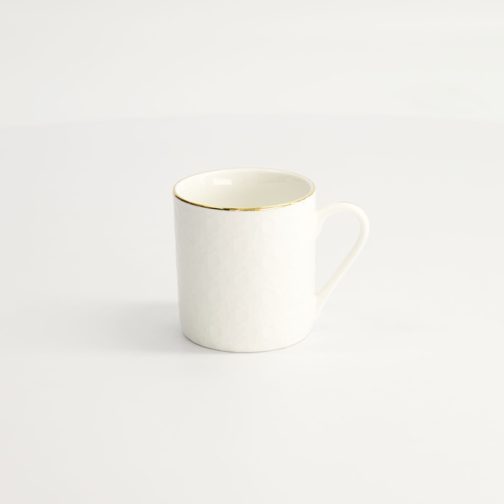 Nippon White Gold Rim Straight Cup Stripe 100ml 6/60