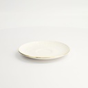 Nippon White Gold Rim Saucer 15.8x2cm (For Round Cup Lines 250ml) 16958 6/36