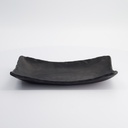 Melamine Zen plate 26.4x16.5x4.5cm Black F54111 6/36