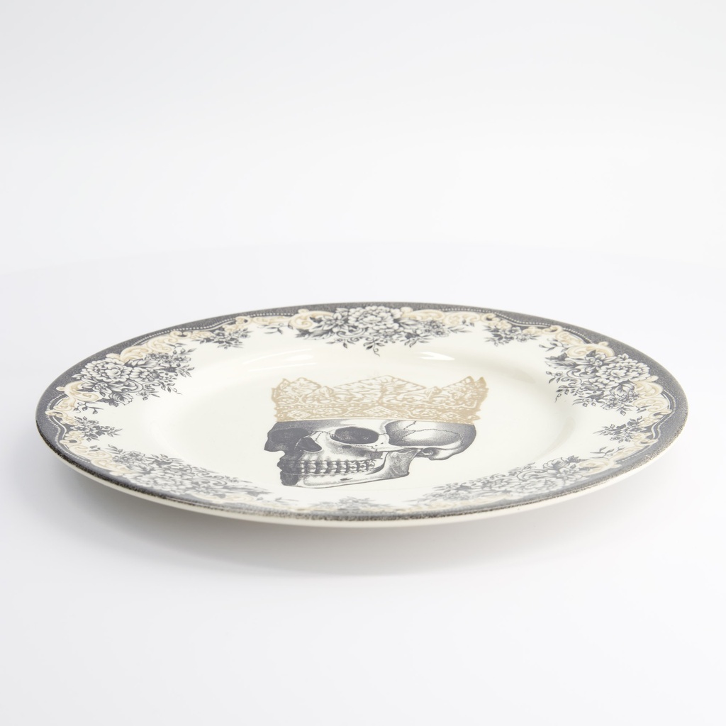 Skull Design Crown Plate 28x2.3cm 20187 6/6