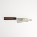 Knife Stainless Steel Deba 15cm 3mm Thick Hammered Style SRH300 1/60