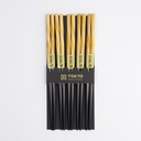 Chopstick Set/5 Black Twist 18618 10/200