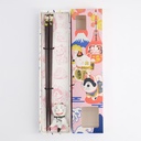 Chopstick Giftset Chopstick and Rest Lucky Cat A 18874 10/200