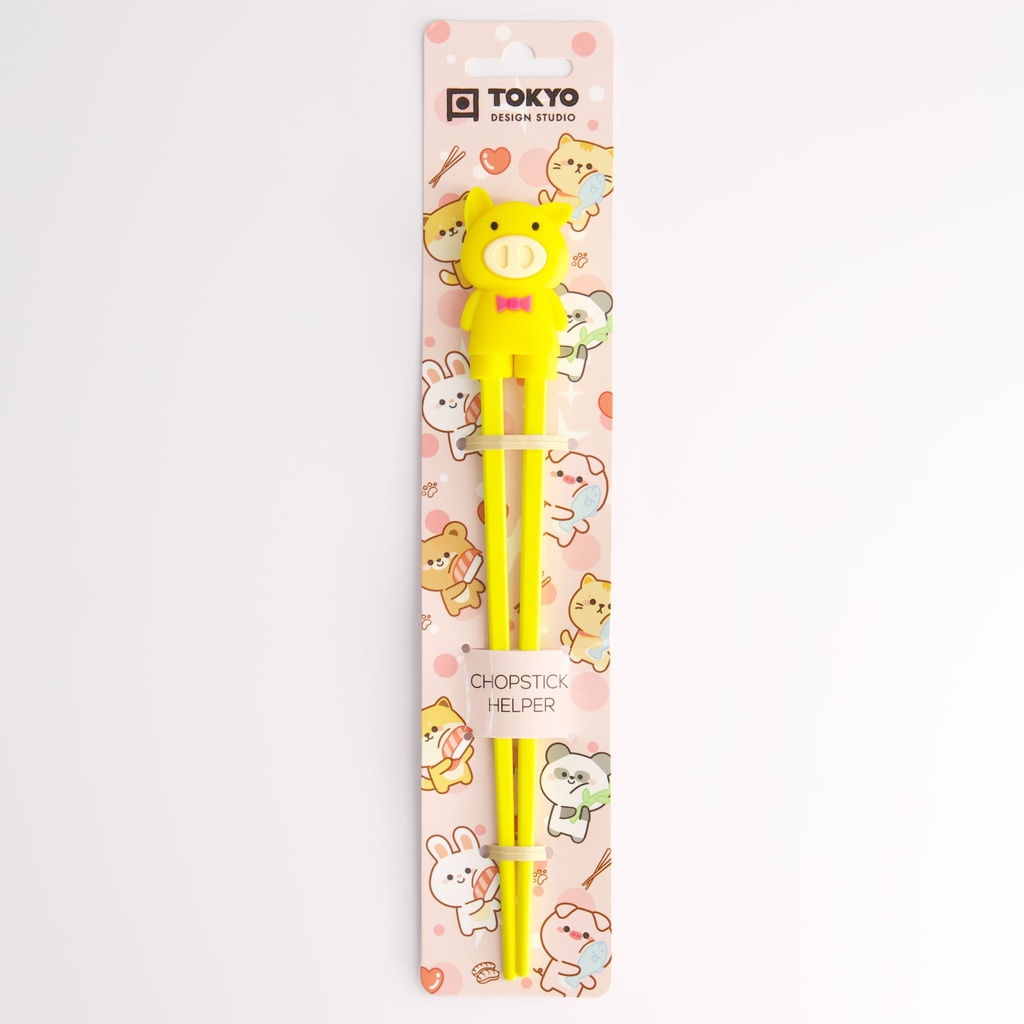 Children Chopsticks Pig Yellow 22cm 20729 6/240