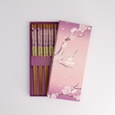 Chopstick Giftset/5 Purple Sakura 291A 21290 1/100