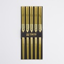 Chopstick Set/5 Stainless Steel Gold 17930 10/100