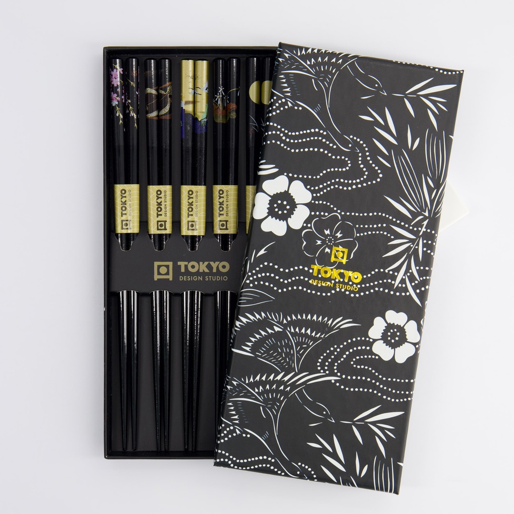 Chopstick Giftset/5  Black B-105KB-1 1/100