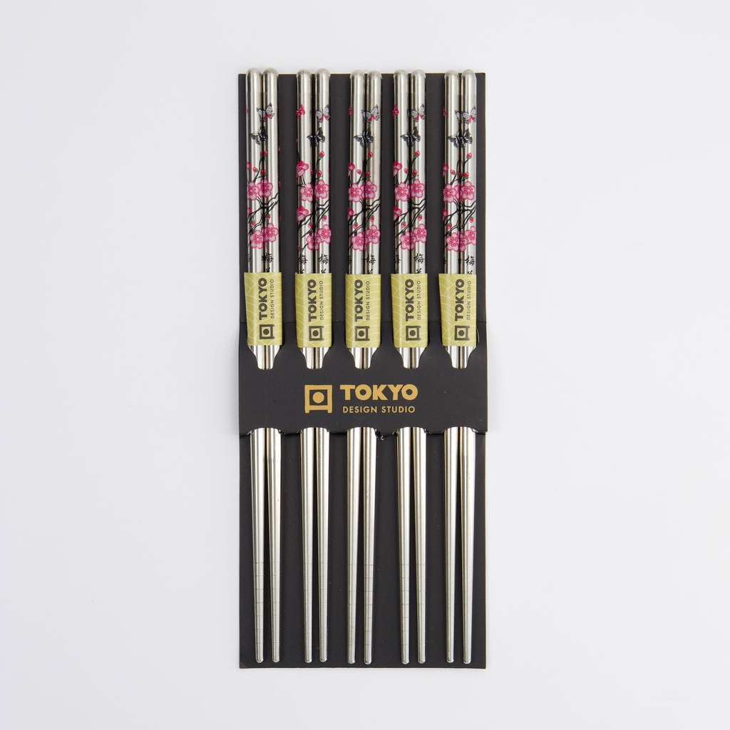 Chopstick Set/5 Stainless Steel Sakura ST-5 10/200