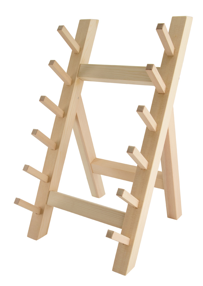 Wooden Knife Stand 6 knifes 27x25x48cm 18-030-05 10301 1/1