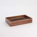 Kitchen Wooden Tempura Presentation W/net 20x12.4x4cm 18272 20669 1/1