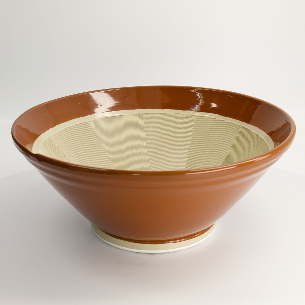 Kitchen Mortar-Suribachi Brown Professional 36x15cm 12-0191-0108 1/6