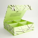 Paper Giftbox 1D 28.2x27.5x8.7cm Sakura Pistache Green Bowl Set 4pcs #16501 1/6