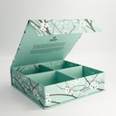Paper Giftbox 2B 28.5x27.8x7.7cm Sakura Blue Grey Bowl Set 4pcs #7020 1/6
