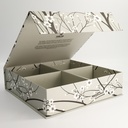 Paper Giftbox 3C 34.3x33.7x9cm Sakura Grey Bowl Set 4pcs #16610