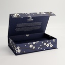 Paper Giftbox 11A 25x16.5x6cm Sakura Blue Sushi Set for: 3pcs  #21344 #21348 & Chopsticks