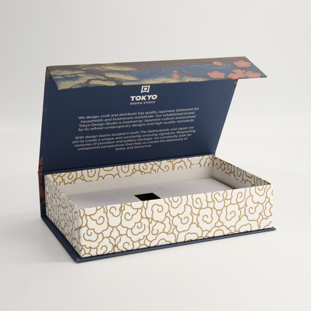 Paper Giftbox 11E 25x16.5x6cm Sushi Set Japan for: 3pcs Sushi Set #18585 #18586 & Chopstick