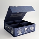 Paper Giftbox 1H 28.2x27.5x8.7cm Blue White Set 4pcs 13x7cm Bowl 1/6