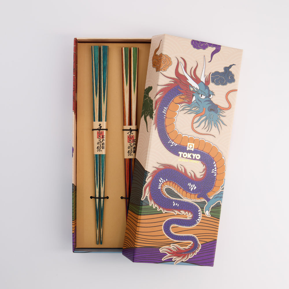 Chopstick Giftset/2 Dragon DJ-C-101 1/50