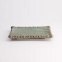 Mino Craft Rectangular Plate Wabi Uguisu 17.5x13x2.2cm FK-SW2301 6/36