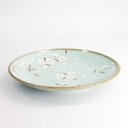 Light Blue Sakura Plate 26x3.4cm 4/24