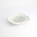 Mino Craft Rectangular Plate 21x17cm White 6/48