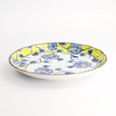 Botan Plate 24.7x3cm Yellow/Blue 22599 6/36