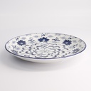 Tokyo Blue Botan Round Plate 25x3.3cm 40-230404 HB-7 6/36