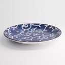 Tokyo Blue Karakusa Round Plate 25x3.3cm 40-230404 HB-19 6/36