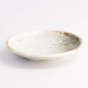 Yukishino Round Plate 9.8x1.7cm Br/Wh 21613 12/192