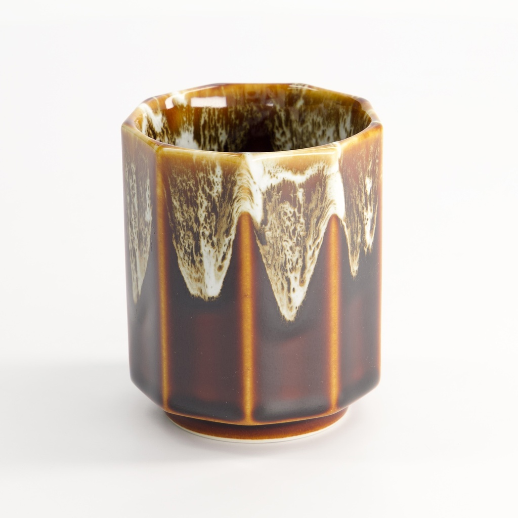 Craft Cup 6.5x8cm 150ml Brown Glaze KA-26 10/100