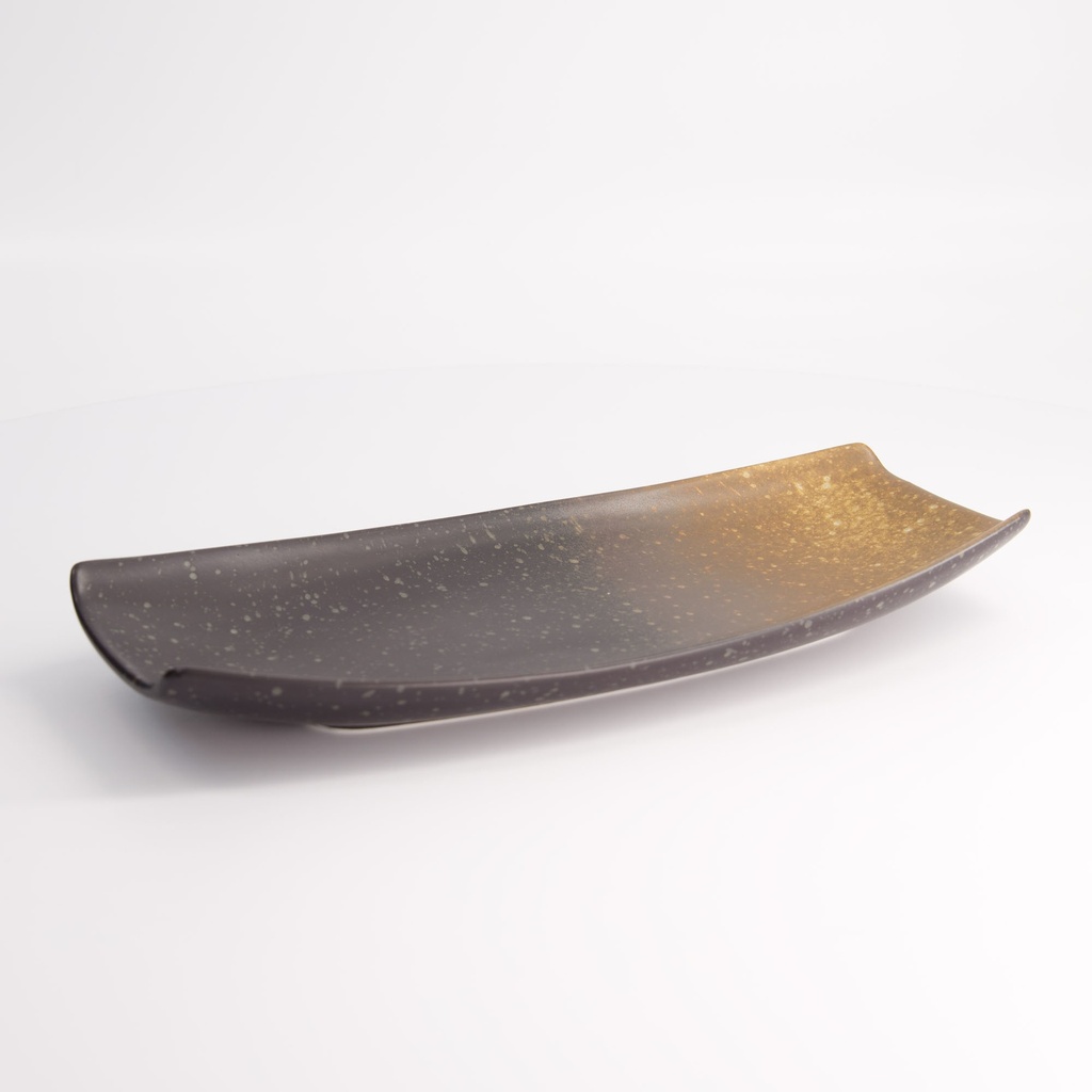 Edo Brown Mixed Plate 14.5x29.8cm A15009W1009 4/24