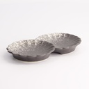 Silver Grey Flower Sauce Plate 14x8,5 A25334W673Y80 12/144
