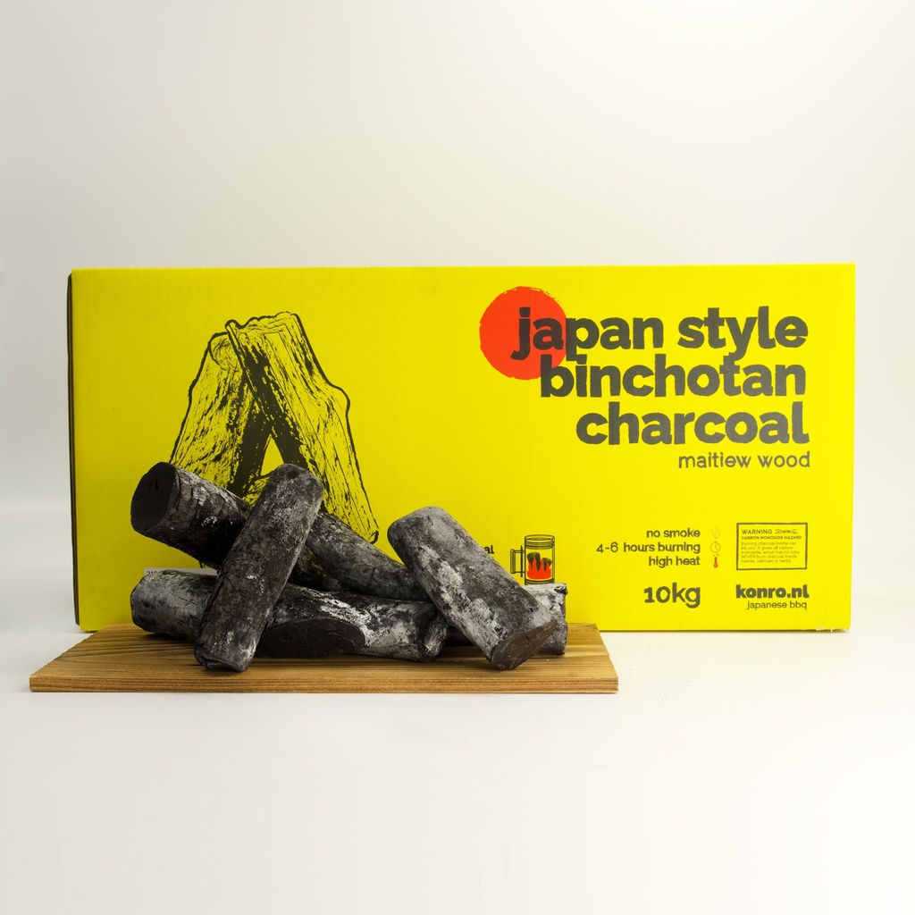 Konro Grill Binchotan Charcoal Maitiew Wood Origin Vietnam 10kg