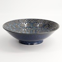 Zahra Shallow Bowl 20.5x4.5cm Blue ZAH-13 3/24