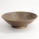 Zahra Shallow Bowl 20.5x4.5cm Brown ZAH-15 3/24