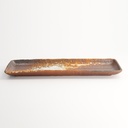 Mino Craft Rectangular Plate 33x10x2.5cm Brown/White 5/40