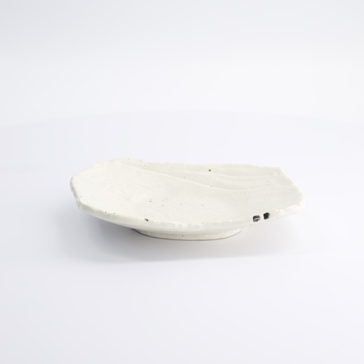 [7242] Mino Craft Rectangular Plate 21x17cm White 6/48