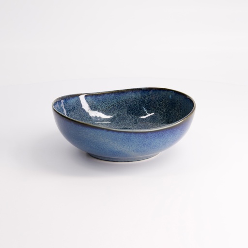 [14523] Cobalt Blue Oval Bowl 16.9x6cm 650ml YW-5017  6/48
