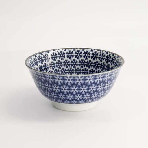 [15407] Mixed Bowls 15x7cm 550ml BL/WH HB-7107 6/48