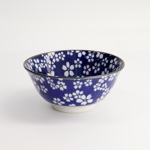 [15430] Mixed Bowls 14.8x6.8cm 550ml BL/WH HB-7110 6/48
