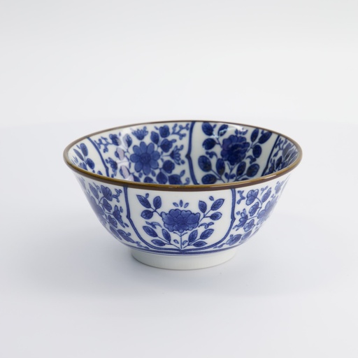 [15431] Mixed Bowls 15x6.8cm 500ml BL/WH HB-7111 6/48