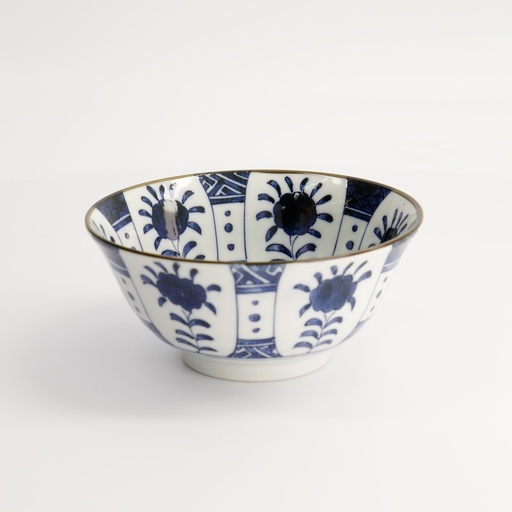 [15432] Mixed Bowls 14.8x6.8cm 550ml BL/WH HB-7112 6/48