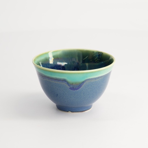 [15510] Craft Cup Sencha 9x5.4cm Blue/Green 170ml YW-7178/GB 12/144