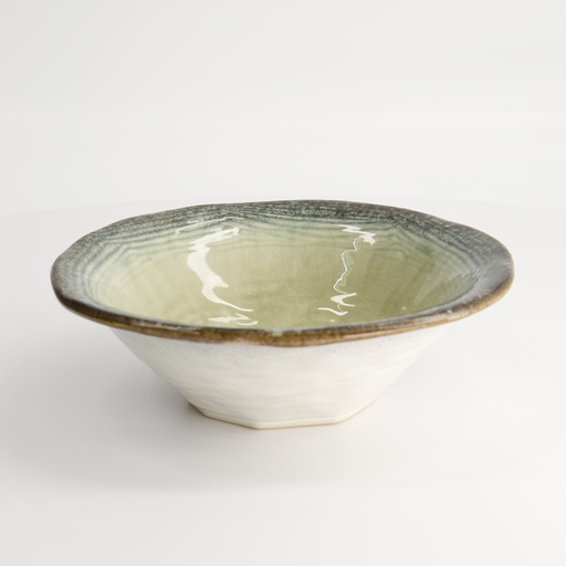 [14304] Yamasaku Organic Glassy Green Bowl 20.2x6.5cm 600ml YW-5553 4/48
