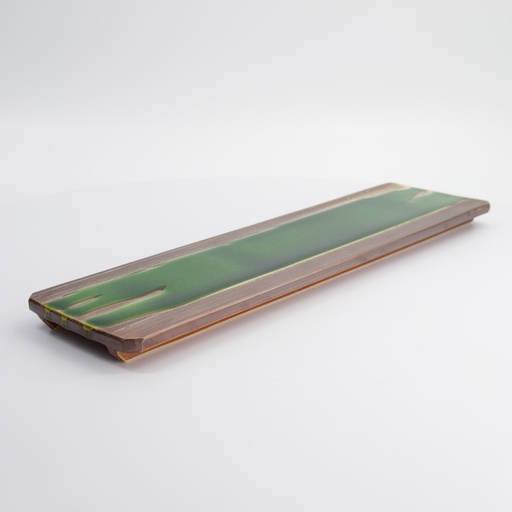[14326] Mino Craft Rectangular Plate 48x17x3.9cm Ob Plate 151-105  1/20