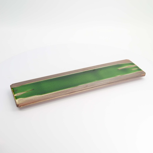 [14326] Mino Craft Rectangular Plate 48x17x3.9cm Ob Plate 151-105  1/20