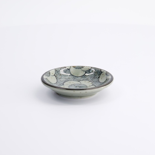 [14356] Sauce Dish Round 9.5x2cm Sakura Blue HB-5852/A  12/192