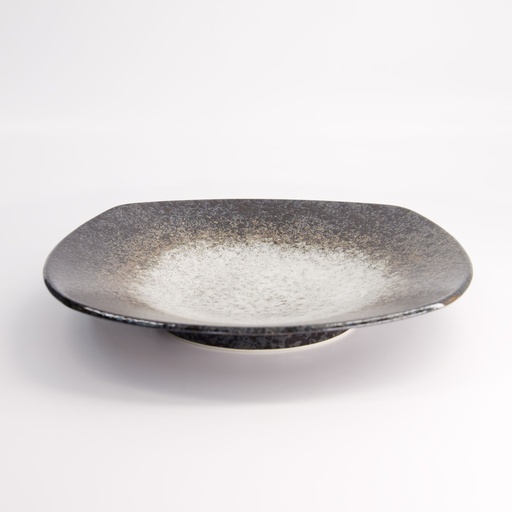 [14452] Minoyaki Eclipse White Plate 27.5x4.3cm MS-5864/B 2/16